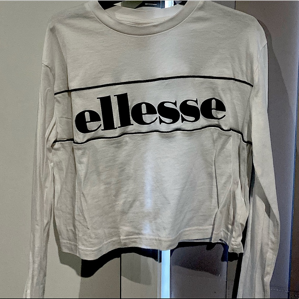 Ellesse white long sleeve shirt